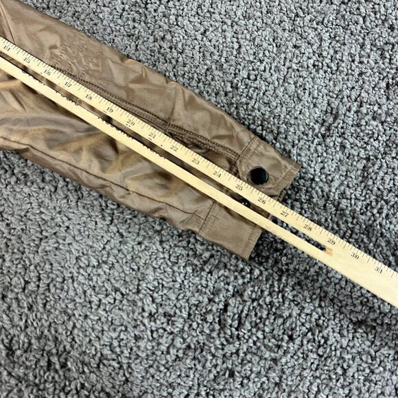 Platini Jacket Mens Large Gold Hooded Full Zip Faux Fur Lined Coat - Picture 14 of 14